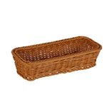 panier tressé marron clair réutilisable conteneur rangement vaisselle portable traditionnel fixations cuillères baguettes