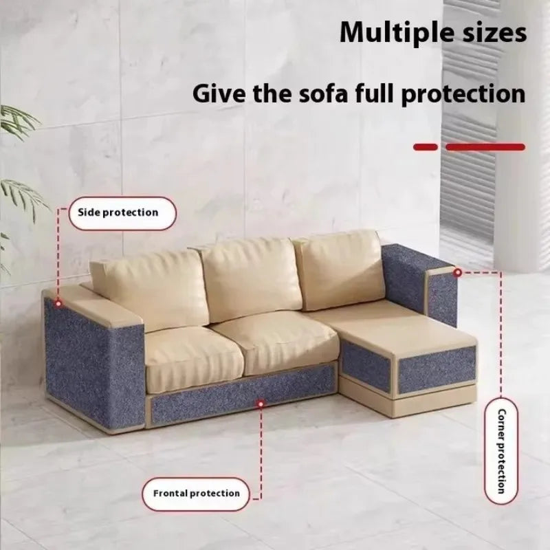 tapis anti griffes chat tissu adhésif protection canapé moderne gris beige adjustable