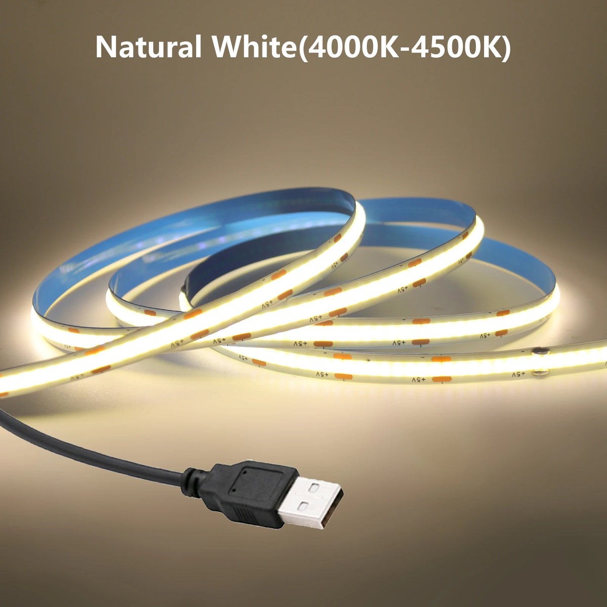 ruban led cob blanc 3000k 4000k 6000k adhésif moderne éclairage ambiance chambre