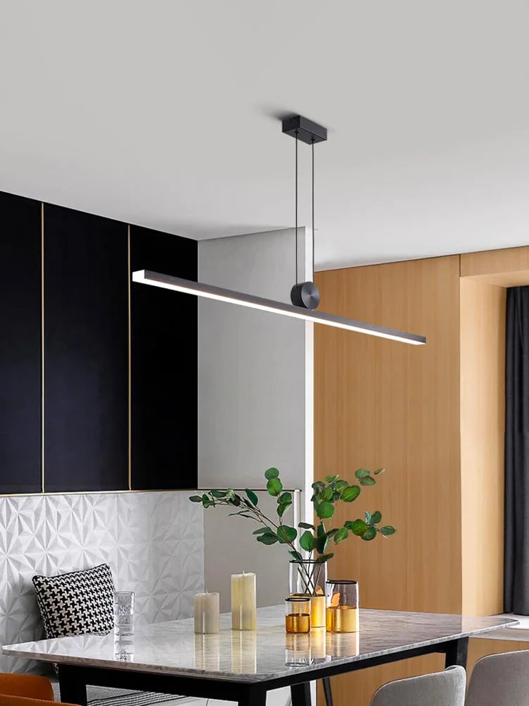 lampe suspendue moderne gris métallisé lisse finition métallique opaques télécommande 6000K 4000K 3000K