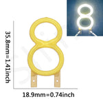 ampoule led numéro lumineuse jaune moderne décoration fête bar restaurant chambre
