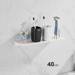 étagère murale adhésive aluminium moderne solo noir 30 40 50 60 cm