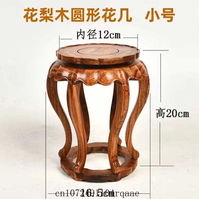 support présentation bois massif socle figurine vase théière décoration chinois traditionnel gravure