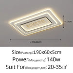 plafonnier led moderne blanc doré minimaliste éclairage cuisine chambre salon