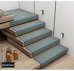 tapis antidérapant gris bois clair moderne texturé escalier 26x75cm 30x100cm