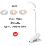 lampe led clip moderne batterie lithium modes lumière rechargeable cordon type