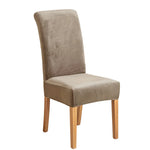 Housse chaise velours jaune doré élastique moderne protection meuble Jaune Doré