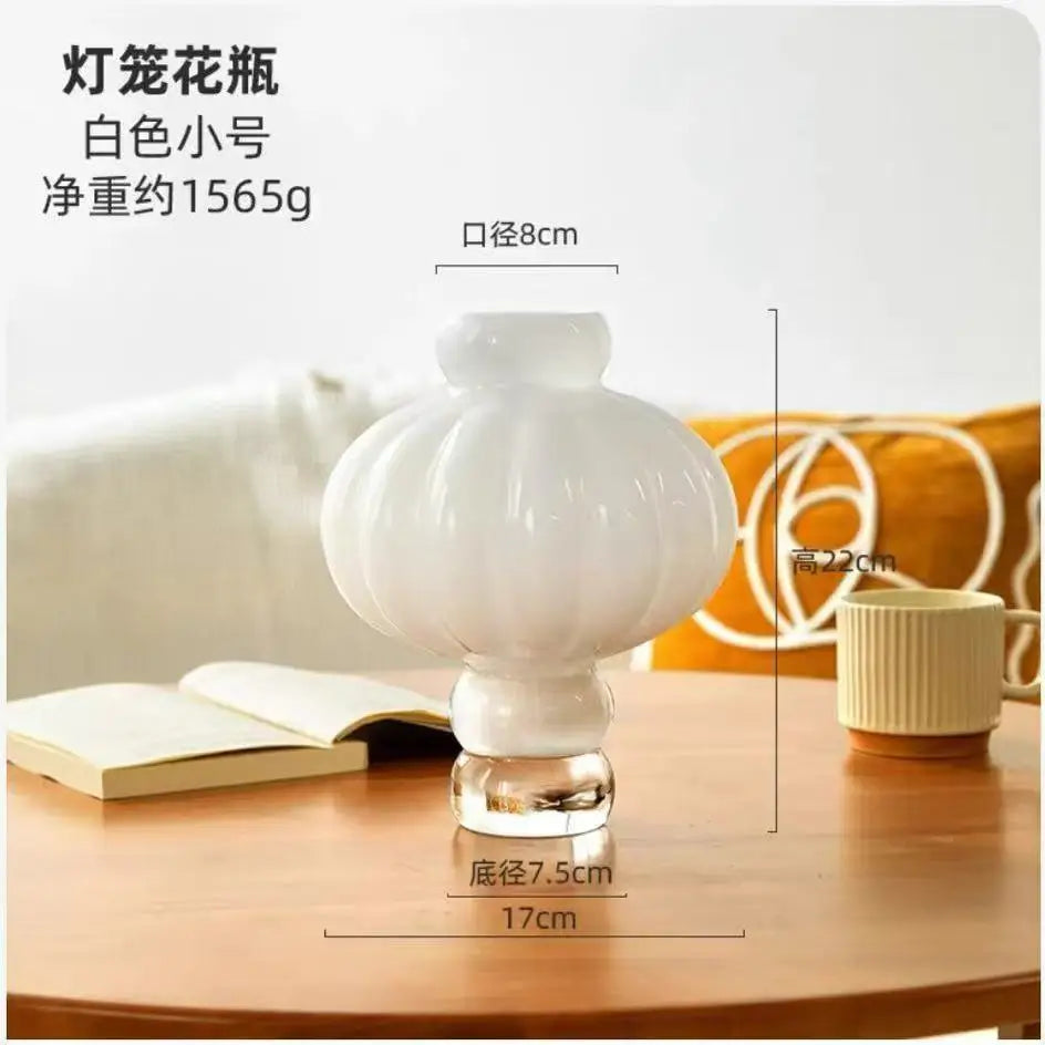 vase verre moderne transparent noir vert blanc orange texturé soufflé décoration table salon