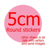 sticker personnalisable adhésif transparent moderne logo fruit flocon neige textes différentes couleurs jaune rose