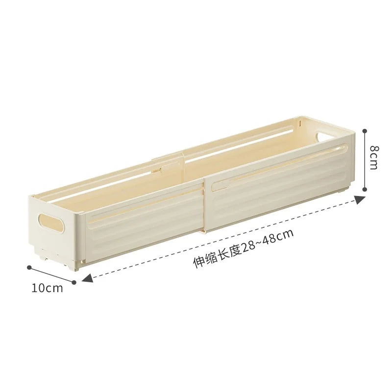 boîtes rangement beiges rayures modernes clips poignées pliables tiroirs cuisine