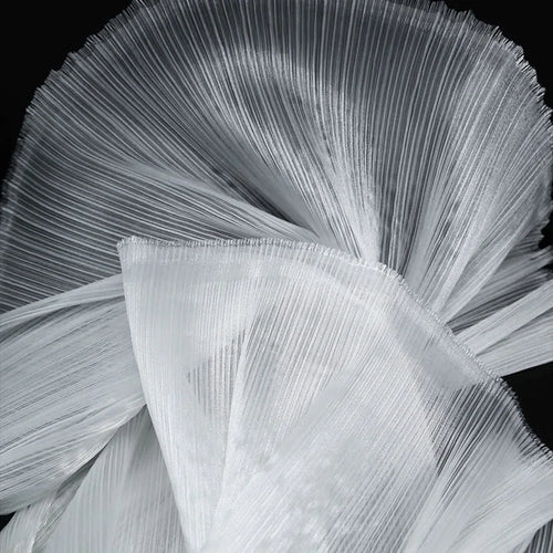 fleur artificielle blanche plissée grande décoration mariage moderne élégante pétales synthétiques événement