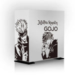 autocollants graphiques anime gojo yuji blanc noir décoration boîte rangement modernes stickers opaques