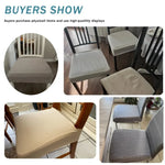 couvre siège chaise tissu carreaux beige moderne antidérapant élasthanne polyester