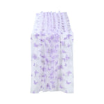 nappe décorative transparente papillons brodés bleu violet rose restaurant mariage fête festive