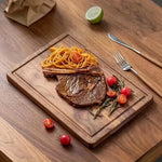 planches découper bois hêtre noyer steak fruits légumes rustique moderne