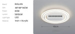 ventilateur lumière led télécommande moderne blanc arrondi fixations invisibles chambre salon