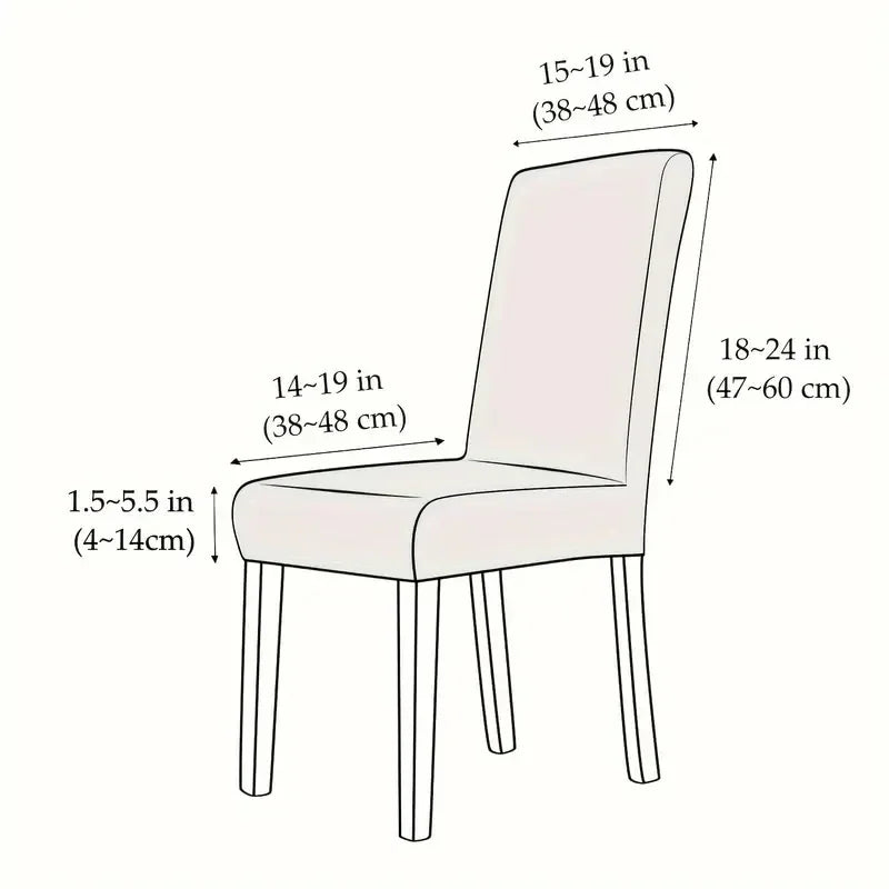 housses chaise feuilles imprimées gris moderne protection durable 38 48cm fixations élégantes 1pc 6pcs