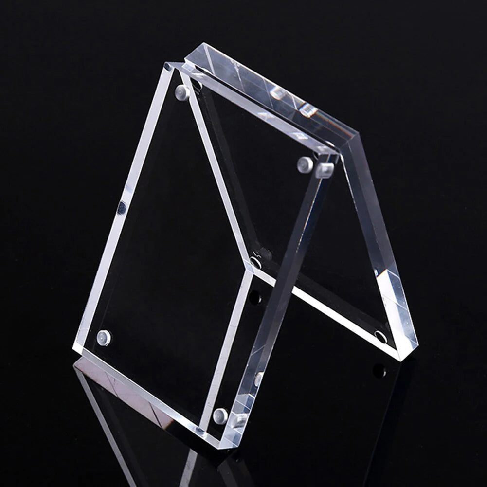 cadre photo transparent moderne acrylique magnétique clips photo inclusion 10x15cm 5.5x8.2cm 6x9cm 7x10.5cm 9x12.8cm