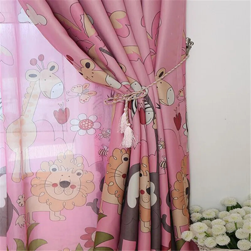 rideaux accessoires cordon pompons fibre naturelle animaux motifs fleurs pastorale