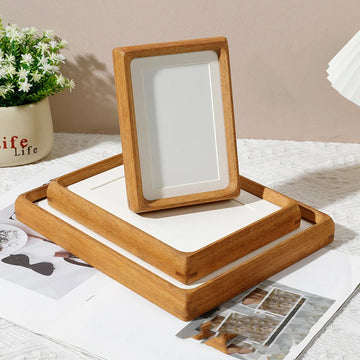 cadre photo rectangle bois naturel classique minimaliste blanc matrice blanche 10 inch a4