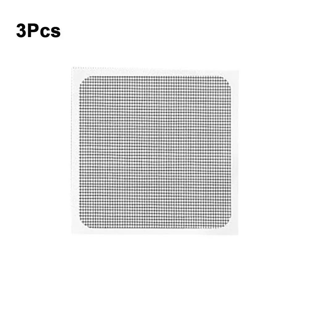filets fenêtre adhésifs gris clair maille fine moderne réparation anti moustiques 10cm 10cm pack