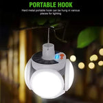 lanterne portable rechargeable panneaux solaires blanc moderne pratique camping pêcheextérieur