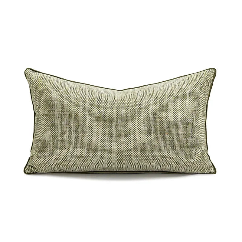 coussins décoratifs modernes nordique vert olive motif plissé texture polyester 45x45cm