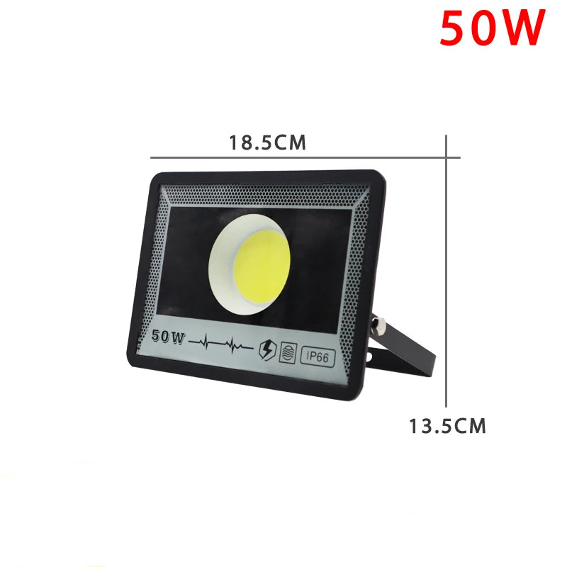 projecteur led 200w 400w 500w noir moderne ip66 extérieur jardin lampe brillante fixée mur