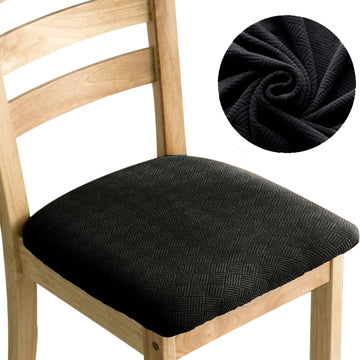housse chaise moderne rayées diagonales élasthanne polyester beige sécurisée liens
