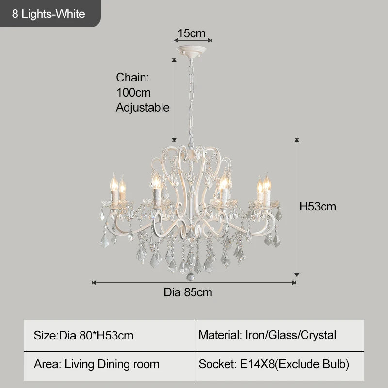 lustre doré cristal pendants élégant classique baroque suspension chambre salon