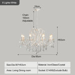 lustre doré cristal pendants élégant classique baroque suspension chambre salon