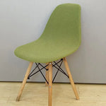 chaise moderne tissu imprimé petits points vert noir beige gris marron bleu blanc