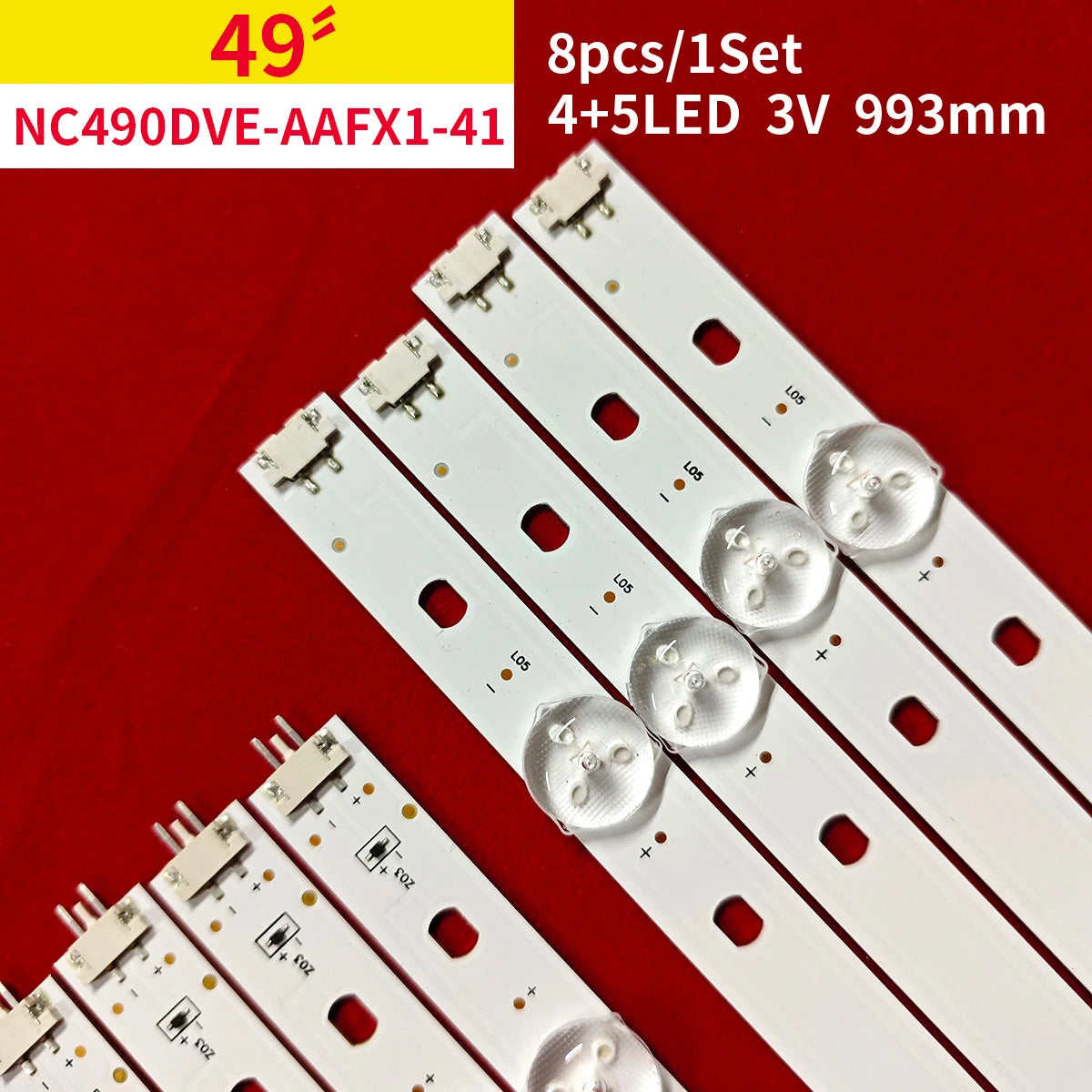 bande lumineuse led blanc moderne 993mm 5leds 3v industrielle éclairage spécial