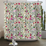 rideau douche boho multicolore fleurs mandalas geometrique opaque polyester respectueux environnement