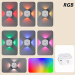 lampe led murale rechargeable sensor mouvement hexagonnelle couleurs blanc moderne