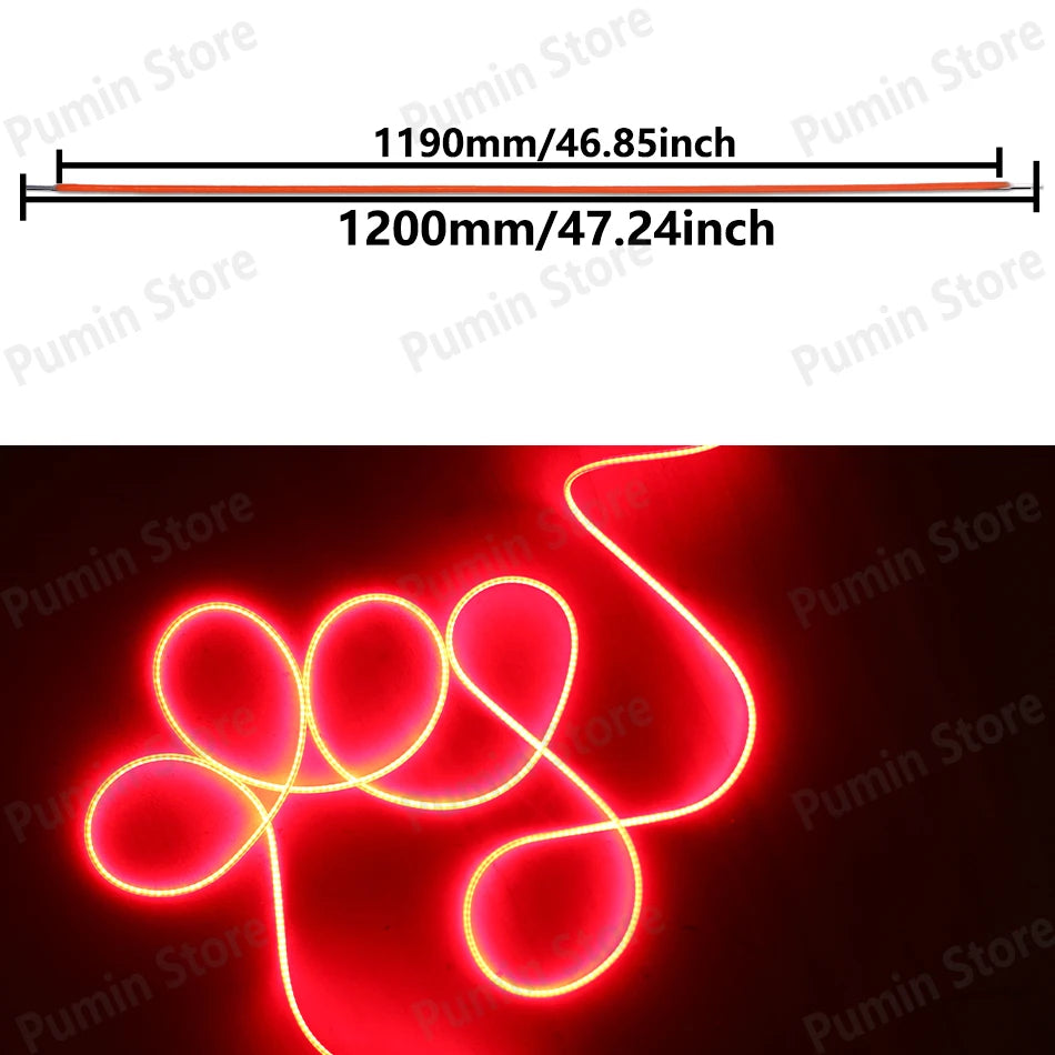 Ruban led flexible multicolore ondulé 1200mm clips fixation modernes