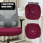 housse chaise noire tissu géométrique moderne polyester accueil 46 53cm