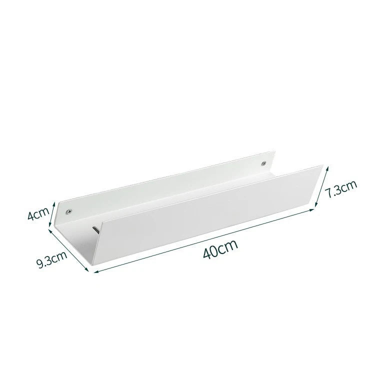 étagère murale moderne gris foncé laquée alliage aluminium flacons lotion salle bain