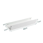 étagère murale moderne gris foncé laquée alliage aluminium flacons lotion salle bain