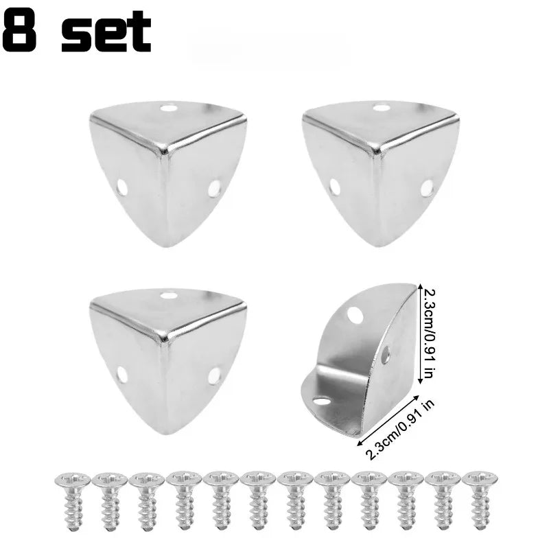 protège coin bronze lisse classique boites bijoux coffrets bois set unités