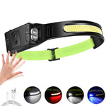 lampe frontale led rechargeable 1500lm noir orange 3modes ipx6 14h usb