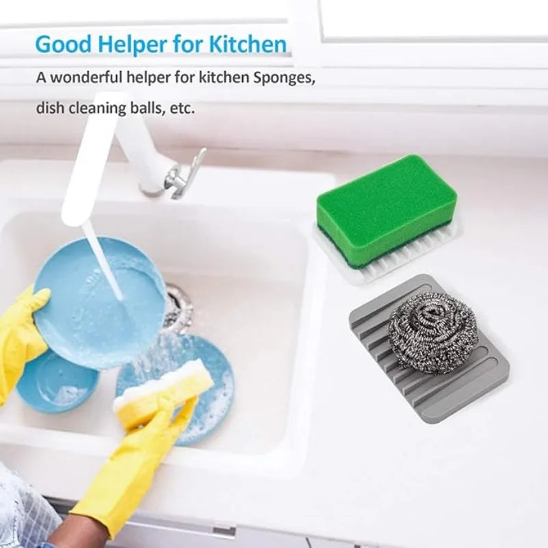 support savon silicone blanc gris rayures moderne facile nettoyer douche salle bain