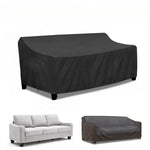 housse canapé moderne noire imperméable boucle corde ajustable 153x87cm 199x84cm
