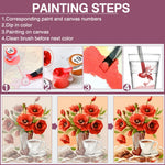 tableau peindre oiseaux fleurs moderne toile diy peinture propylène decoration multicolore floral