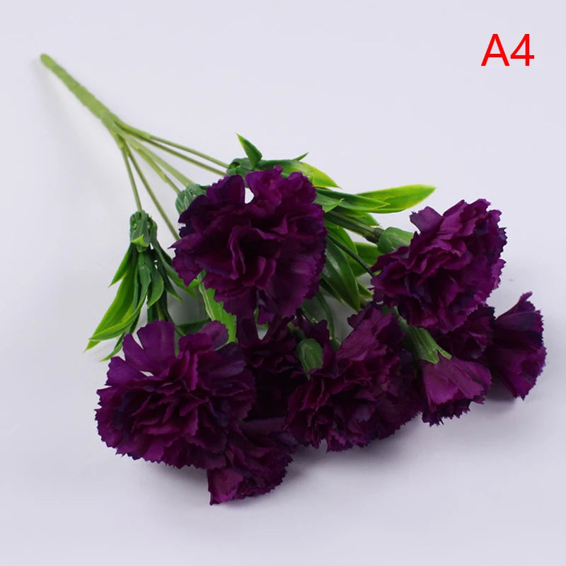 décoration extérieure moderne bouquet fleurs artificielles jaune rose rouge violet blanc simple minimaliste
