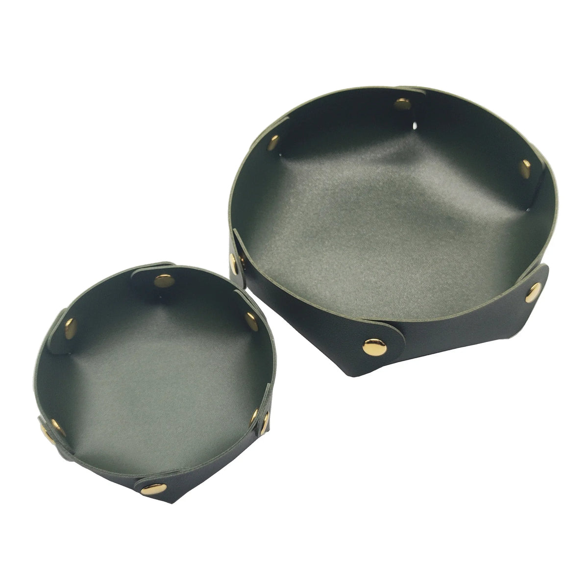 coasters cuir pliables multi usages modernes rose pâle rouge noir vert gris orange dorés