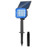 projecteur solaire led noir moderne ip65 étanche autonomes vacances jardin extérieur contemporain