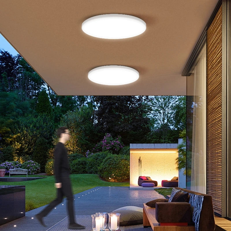 lampe capteur radar detection mouvement blanc moderne minimaliste 20w 30w 249lm 15lumieres
