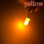 Diodes led bleu vert rouge blanc chaud blanc 5mm diffusées 1000 pièces nouvelle condition