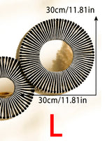 miroir mural rond tressé boho chic couleur beige noir blanc deco chambre salon